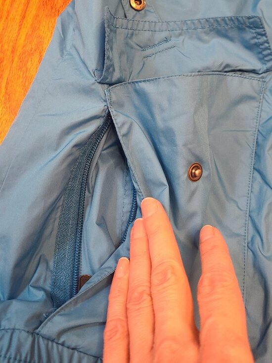 BONFIRE Bomber / Rain Jacket waterproof lined hooded Bright Blue Size Small - Picture 9 of 11